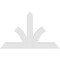 Ekena Millwork Richland Architectural Grade PVC Gable Bracket, 60"W x 37 1/2"H x 2"D x 6"F, 15/12 Pitch GBP060X38X0206RIC00 - alternate 4